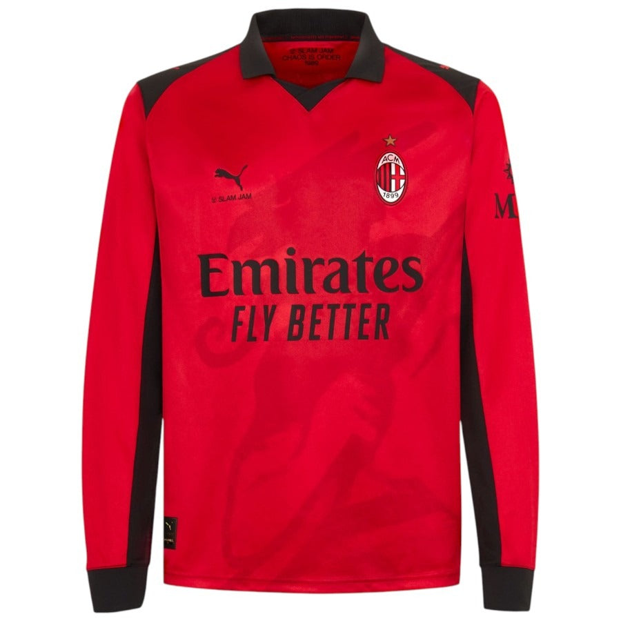 Maillot AC Milan 2026 2027 Pas Cher Maillot Manche Longue - 90+3 - Maillot de Foot Pas Cher