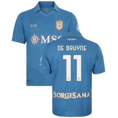 Maillot Naples De Bruyne Domicile Homme 2026 2027 Pas Cher - 90+3 | Maillot de Foot Pas Cher 2026 2027