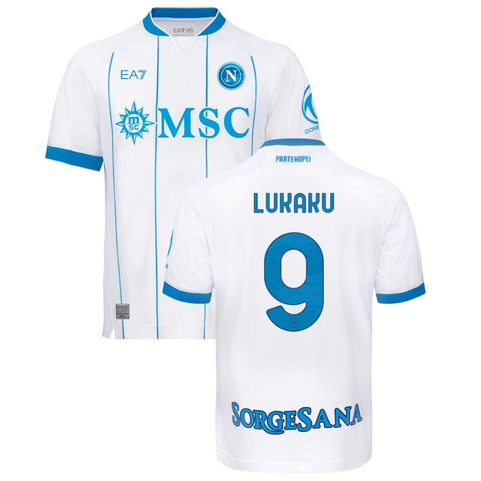 Maillot Naples Lukaku Extérieur Homme 2026 2027 Pas Cher - 90+3 | Maillot de Foot Pas Cher 2026 2027