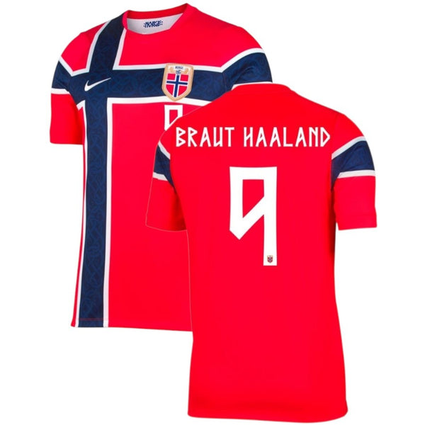 Maillot Norvege Braut Haaland 2026 2027 Pas Cher Maillot Homme - 90+3 - Maillot de Foot Pas Cher