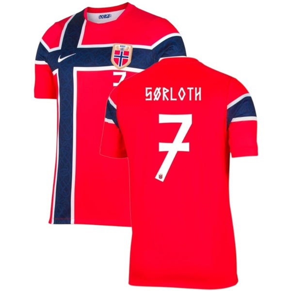 Maillot Norvege Sorloth 2026 2027 Pas Cher Maillot Homme - 90+3 - Maillot de Foot Pas Cher