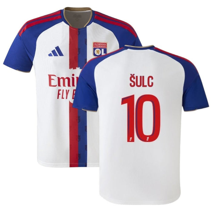 Maillot Lyon OL Sulc Domicile Homme 2026 2027 Pas Cher - 90+3 | Maillot de Foot Pas Cher 2026 2027