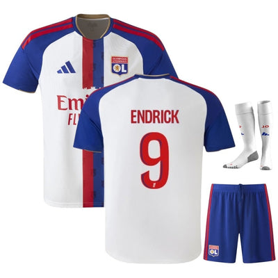 Kit Enfant Lyon OL Endrick 2026 2027 Pas Cher - 90+3 | Maillot de Foot Enfant Pas Cher 2026 2027