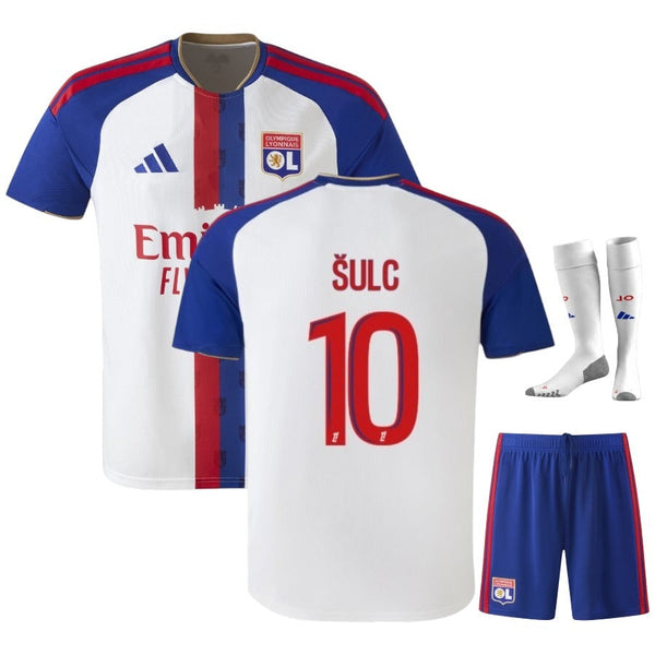 Maillot Lyon OL Sulc 2026 2027 Pas Cher Maillot Kit Enfant - 90+3 - Maillot de Foot Pas Cher