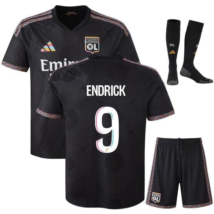 Kit Enfant Lyon OL Endrick 2026 2027 Pas Cher - 90+3 | Maillot de Foot Enfant Pas Cher 2026 2027