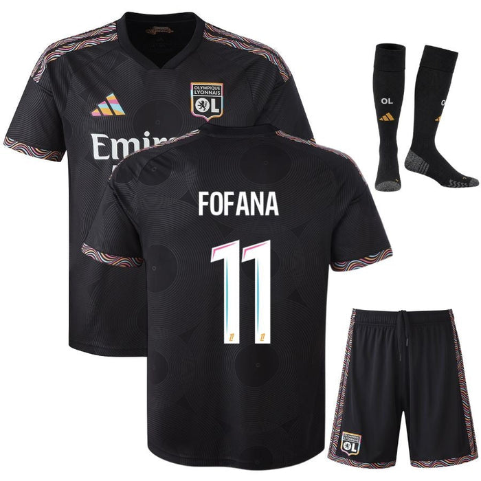 Kit Enfant Lyon OL Fofana 2026 2027 Pas Cher - 90+3 | Maillot de Foot Enfant Pas Cher 2026 2027