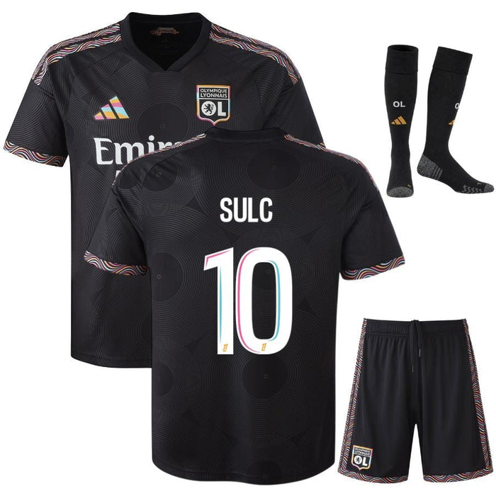 Kit Enfant Lyon OL Sulc 2026 2027 Pas Cher - 90+3 | Maillot de Foot Enfant Pas Cher 2026 2027