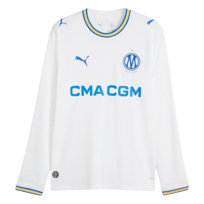Maillot Marseille OM Manches Longues Homme 2026 2027 Pas Cher - 90+3 | Maillot Foot Manches Longues Pas Cher