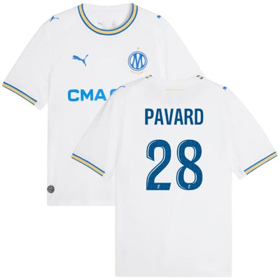 Maillot Marseille OM Pavard Domicile Homme 2026 2027 Pas Cher - 90+3 | Maillot de Foot Pas Cher 2026 2027