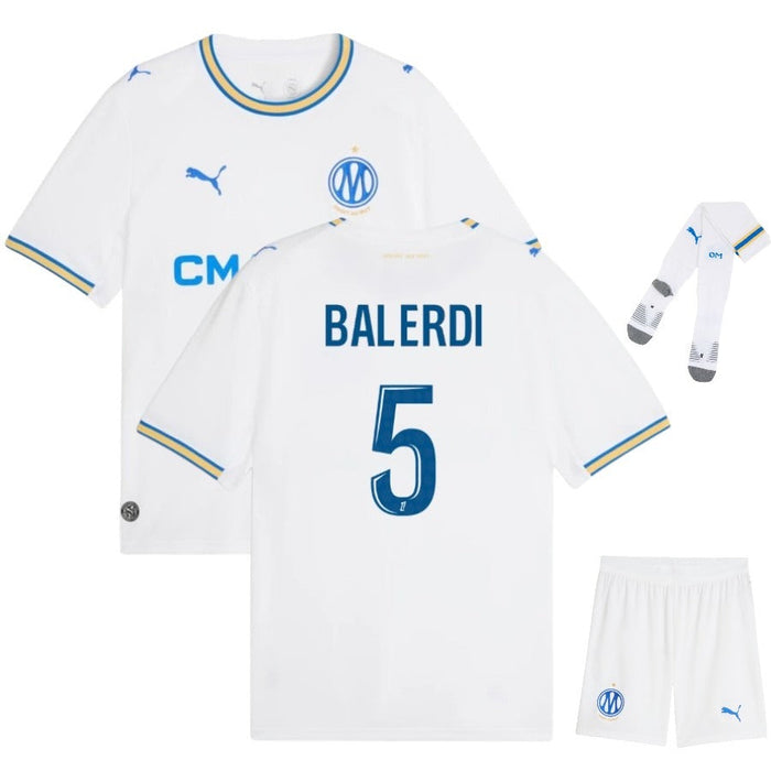 Kit Enfant Marseille OM Balerdi 2026 2027 Pas Cher - 90+3 | Maillot de Foot Enfant Pas Cher 2026 2027