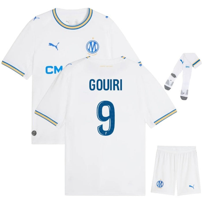 Kit Enfant Marseille OM Gouiri 2026 2027 Pas Cher - 90+3 | Maillot de Foot Enfant Pas Cher 2026 2027