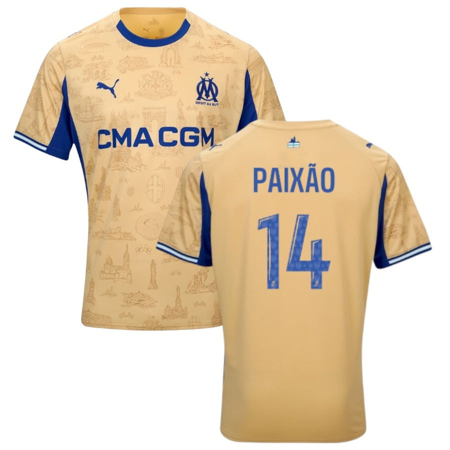 Maillot Marseille 2026 2027 Pas Cher Maillot Homme - 90+3 - Maillot de Foot Pas Cher