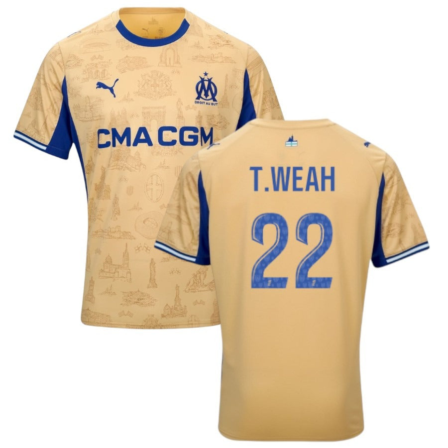 Maillot Marseille 2026 2027 Pas Cher Maillot Homme - 90+3 - Maillot de Foot Pas Cher