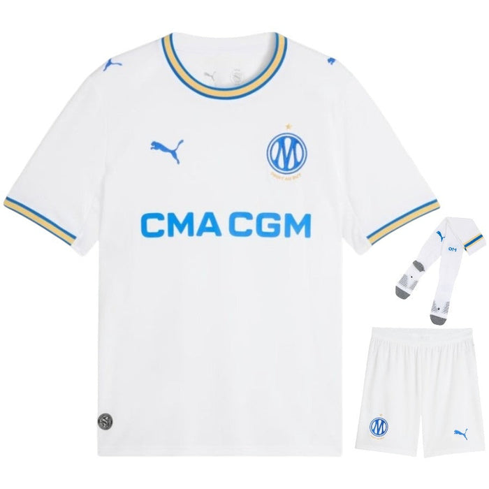 Kit Enfant Marseille OM 2026 2027 Pas Cher - 90+3 | Maillot de Foot Enfant Pas Cher 2026 2027