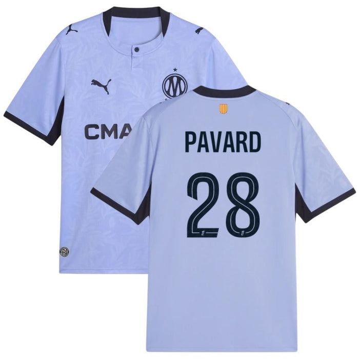 Maillot Marseille OM Pavard Third Homme 2026 2027 Pas Cher - 90+3 | Maillot de Foot Pas Cher