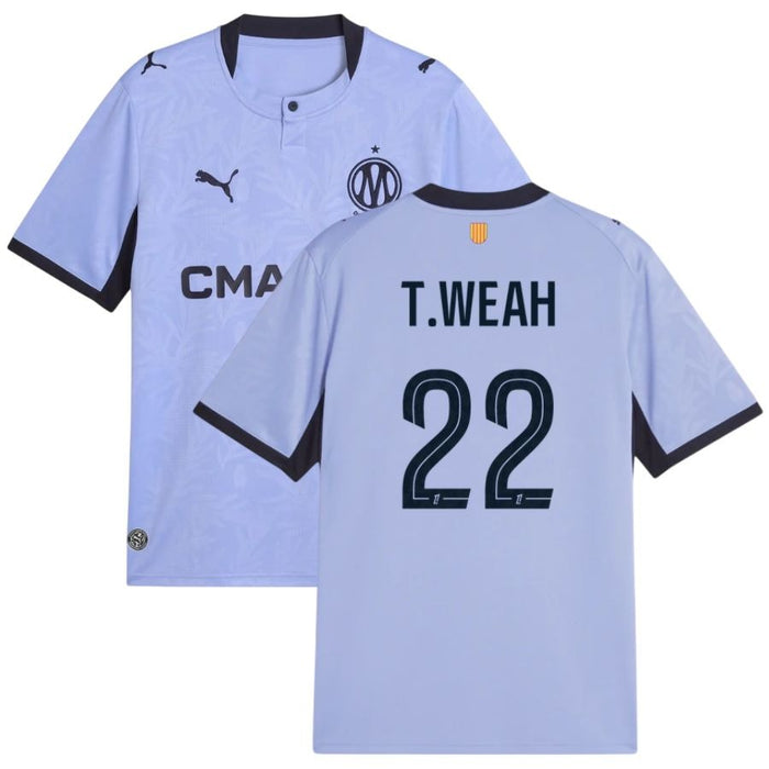 Maillot Marseille OM Weah Third Homme 2026 2027 Pas Cher - 90+3 | Maillot de Foot Pas Cher