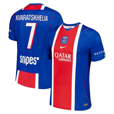 Maillot PSG Kvaratskhelia Domicile Homme 2026 2027 Pas Cher - 90+3 | Maillot de Foot Pas Cher 2026 2027