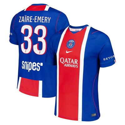 Maillot PSG Zaire Emery Domicile Homme 2026 2027 Pas Cher - 90+3 | Maillot de Foot Pas Cher 2026 2027