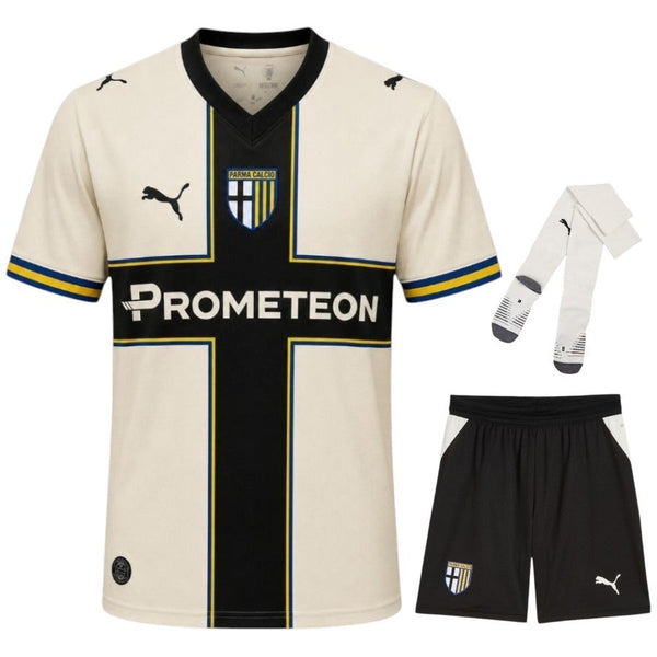 Maillot Parme Calcio 1913 2026 2027 Pas Cher Maillot Kit Enfant - 90+3 - Maillot de Foot Pas Cher