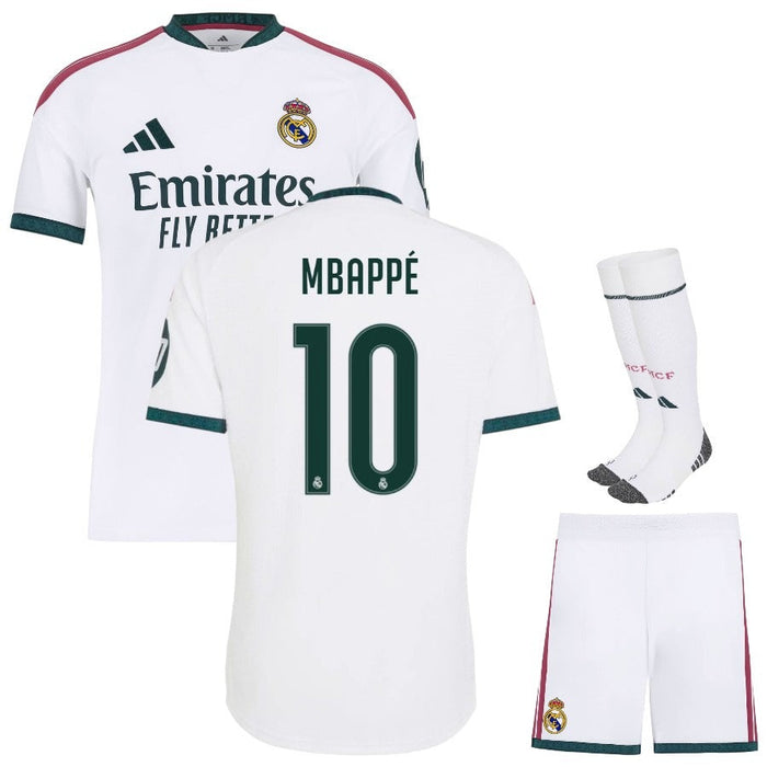 Kit Enfant Real Madrid Mbappe 2026 2027 Pas Cher - 90+3 | Maillot de Foot Enfant Pas Cher 2026 2027