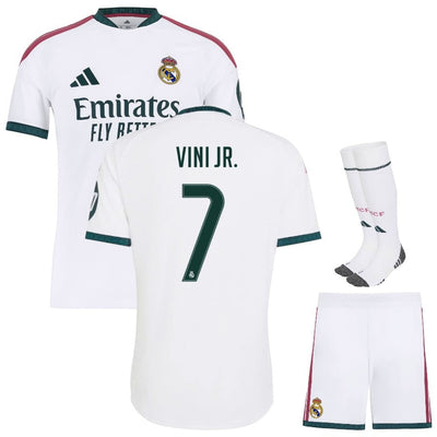 Kit Enfant Real Madrid Vini Jr 2026 2027 Pas Cher - 90+3 | Maillot de Foot Enfant Pas Cher 2026 2027