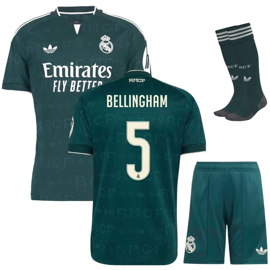 Maillot Real Madrid Bellingham 2026 2027 Pas Cher Maillot Kit Enfant - 90+3 - Maillot de Foot Pas Cher