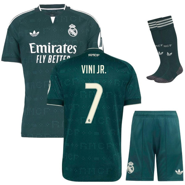 Maillot Real Madrid Vini Jr 2026 2027 Pas Cher Maillot Kit Enfant - 90+3 - Maillot de Foot Pas Cher