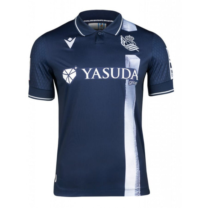 Maillot Real Sociedad Extérieur Homme 2026 2027 Pas Cher - 90+3 | Maillot de Foot Pas Cher 2026 2027