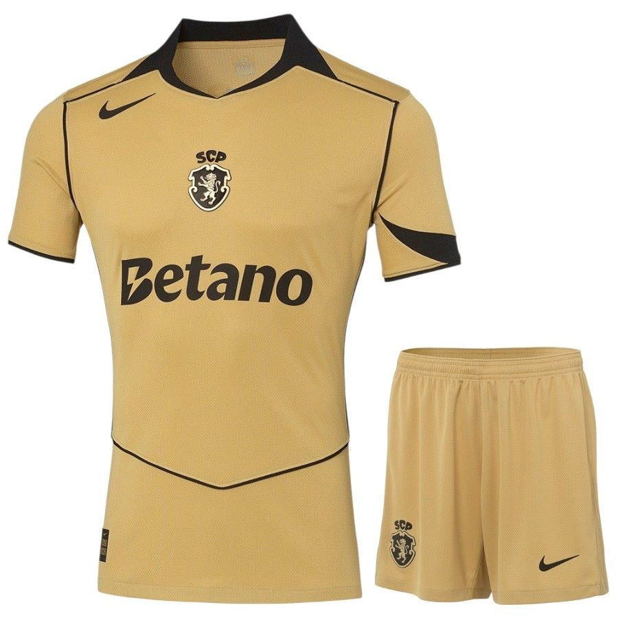 Maillot Sporting FC 2026 2027 Pas Cher Maillot Kit Enfant - 90+3 - Maillot de Foot Pas Cher