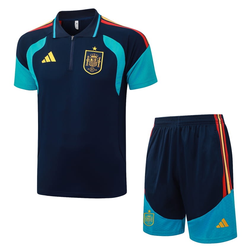 Maillot Espagne 2026 2027 Pas Cher Polo Survêtement - 90+3 - Maillot de Foot Pas Cher