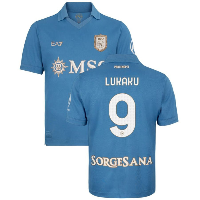 Maillot Naples Lukaku Domicile Homme 2026 2027 Pas Cher - 90+3 | Maillot de Foot Pas Cher 2026 2027
