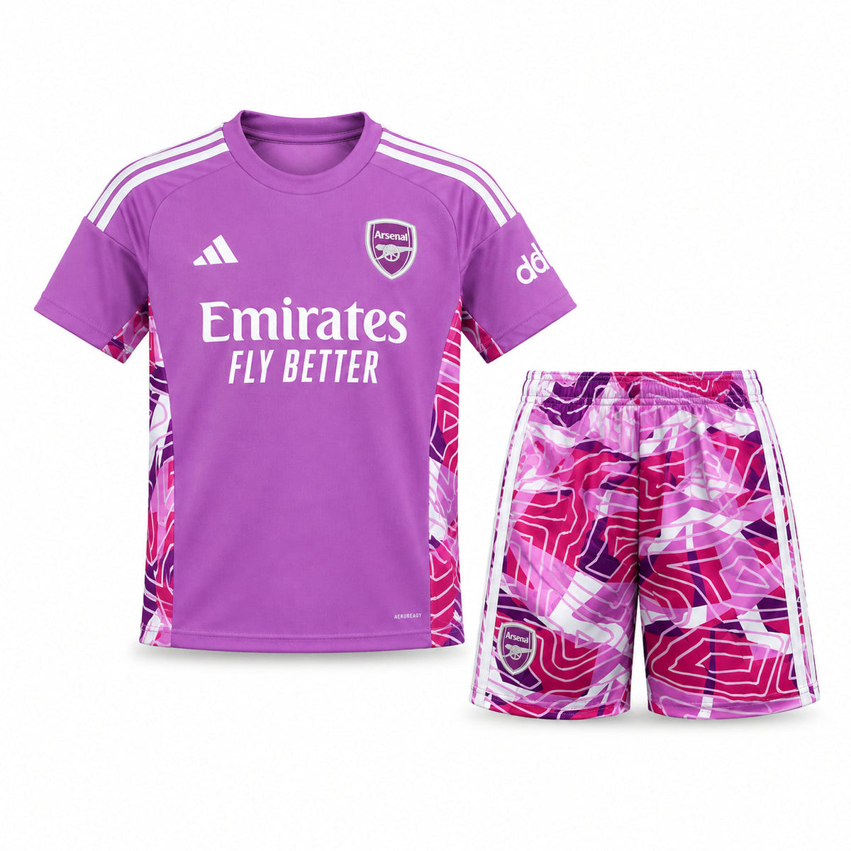 Maillot Arsenal Gardien Rose 2026 2027 Pas Cher Maillot Kit Enfant - 90+3 - Maillot de Foot Pas Cher