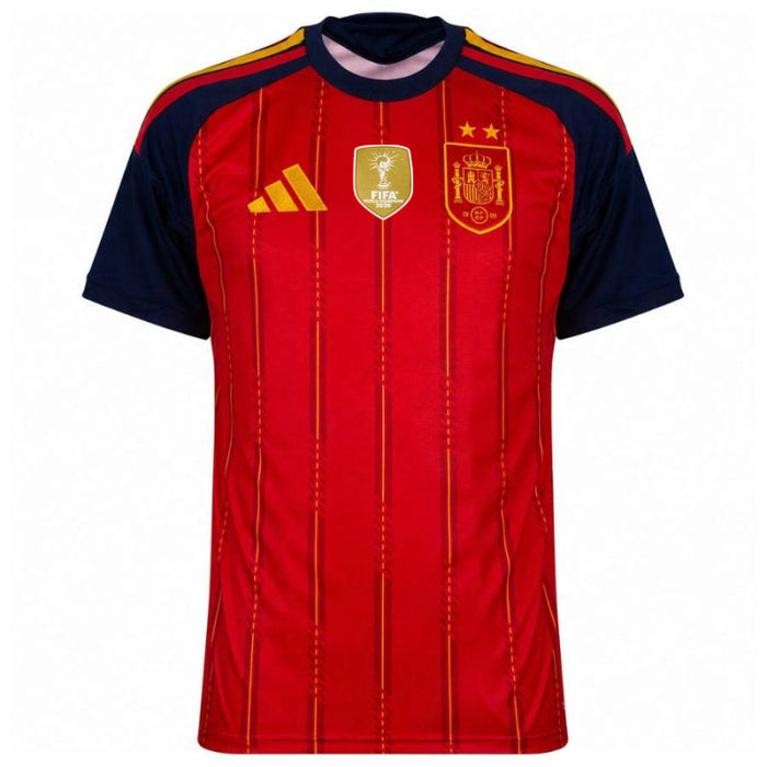 Maillot Espagne Domicile Homme BADGE CDM 2026 Pas Cher - 90+3 | Maillot de Foot Pas Cher 2026 2027