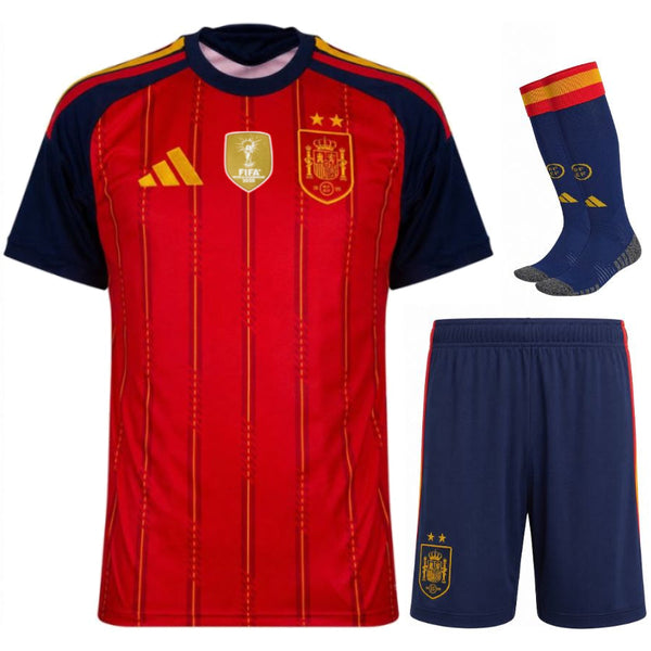 Maillot Espagne 2026 2027 Pas Cher Maillot Kit Enfant - 90+3 - Maillot de Foot Pas Cher
