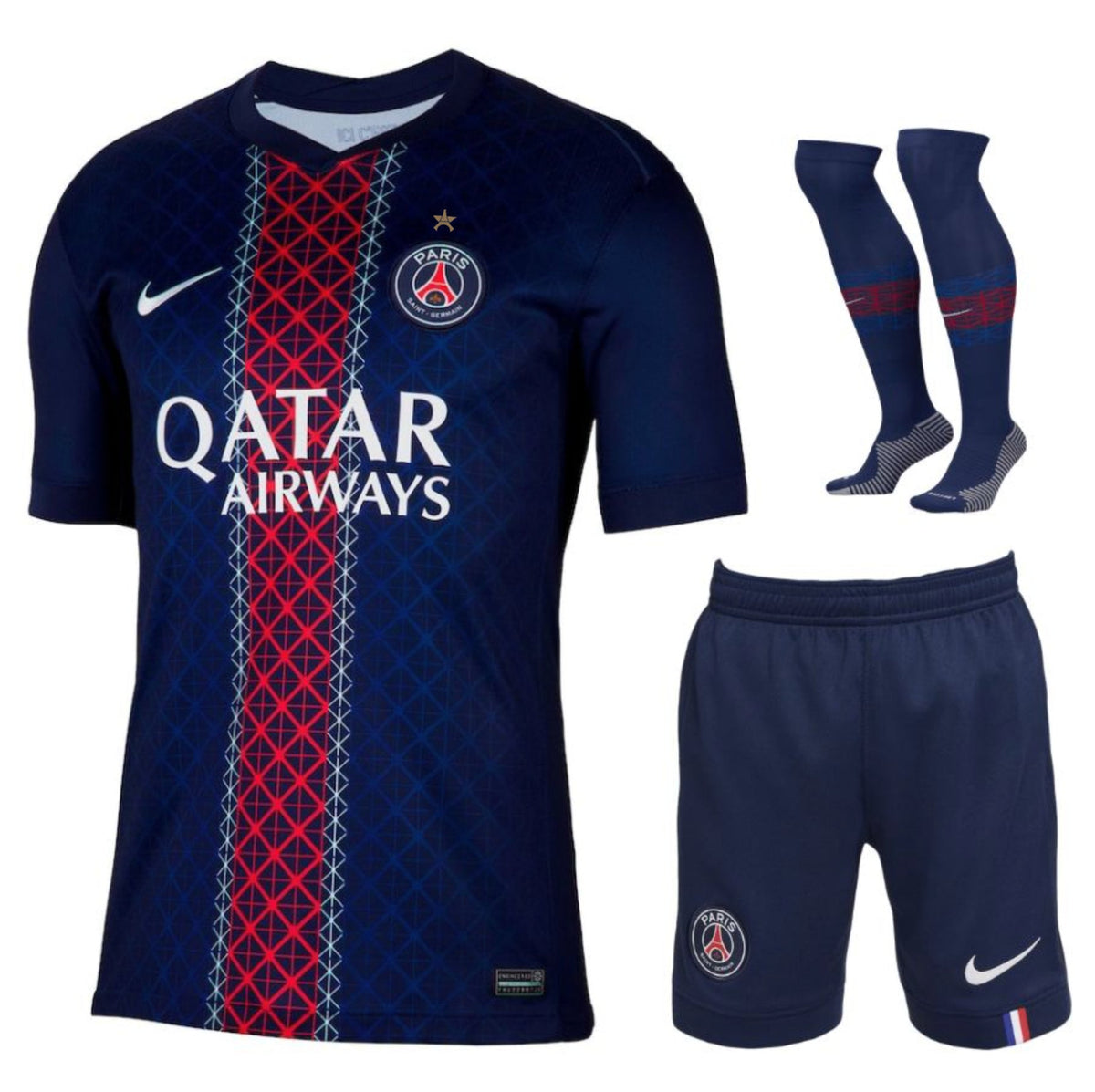 Maillot 1 Étoile PSG 2026 2027 Pas Cher Maillot Kit Enfant - 90+3 - Maillot de Foot Pas Cher