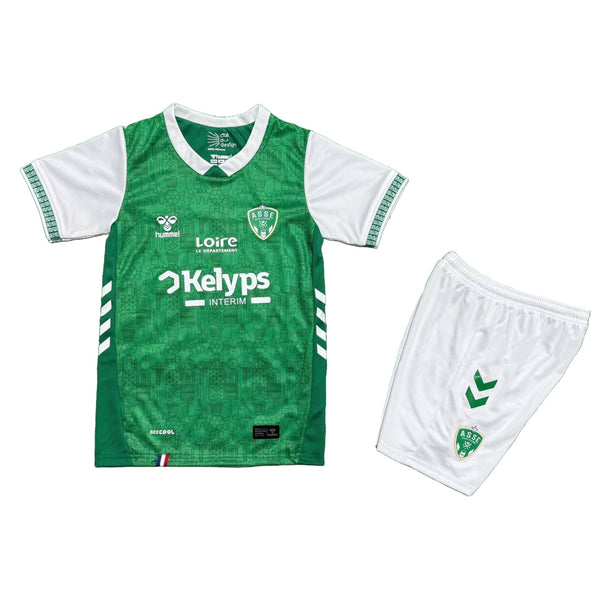Maillot Saint Etienne 2026 2027 Pas Cher Maillot Kit Enfant - 90+3 - Maillot de Foot Pas Cher